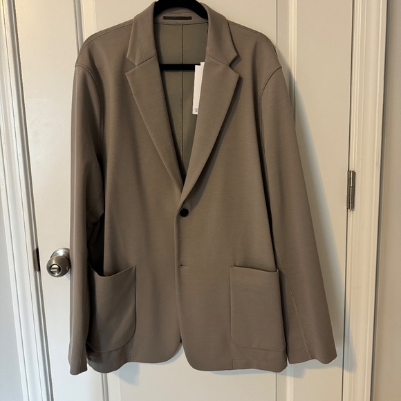 Size 44 Theory Unstructured Suit Jacket in Stretch Wool Ponte